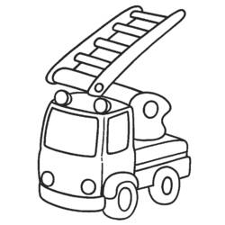 Coloring page: Firetruck (Transportation) #135779 - Free Printable Coloring Pages