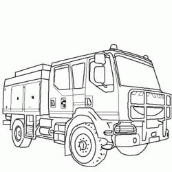 Coloring page: Firetruck (Transportation) #135787 - Free Printable Coloring Pages