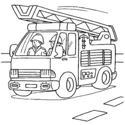 Coloring pages: Firetruck - Free Printable Coloring Pages