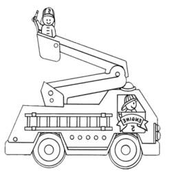 Coloring page: Firetruck (Transportation) #135796 - Free Printable Coloring Pages