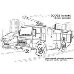 Coloring page: Firetruck (Transportation) #135800 - Free Printable Coloring Pages