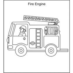Coloring page: Firetruck (Transportation) #135816 - Free Printable Coloring Pages