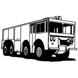Coloring page: Firetruck (Transportation) #135830 - Free Printable Coloring Pages