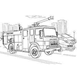Coloring page: Firetruck (Transportation) #135854 - Free Printable Coloring Pages