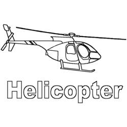 Coloring page: Helicopter (Transportation) #136028 - Free Printable Coloring Pages