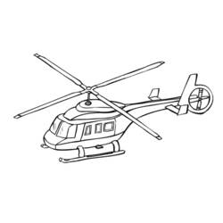 Coloring page: Helicopter (Transportation) #136030 - Free Printable Coloring Pages