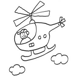 Coloring page: Helicopter (Transportation) #136044 - Free Printable Coloring Pages
