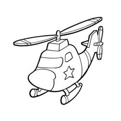 Coloring page: Helicopter (Transportation) #136063 - Free Printable Coloring Pages