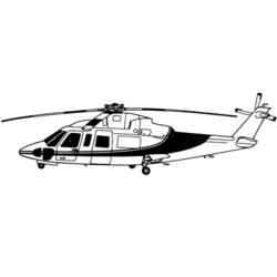 Coloring page: Helicopter (Transportation) #136065 - Free Printable Coloring Pages