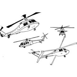 Coloring page: Helicopter (Transportation) #136148 - Free Printable Coloring Pages