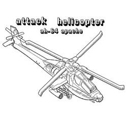 Coloring page: Helicopter (Transportation) #136180 - Free Printable Coloring Pages