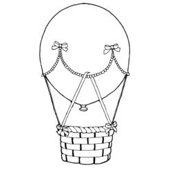 Coloring page: Hot air balloon (Transportation) #134610 - Free Printable Coloring Pages