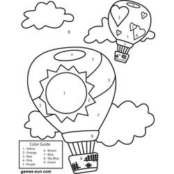 Coloring page: Hot air balloon (Transportation) #134702 - Free Printable Coloring Pages
