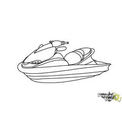 Coloring pages: Jet ski / Seadoo - Free Printable Coloring Pages