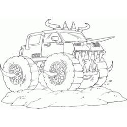 Coloring page: Monster Truck (Transportation) #141285 - Free Printable Coloring Pages
