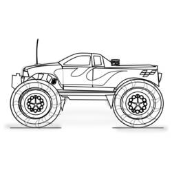Coloring page: Monster Truck (Transportation) #141297 - Free Printable Coloring Pages