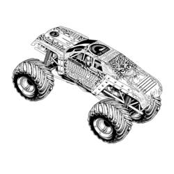 Coloring page: Monster Truck (Transportation) #141307 - Free Printable Coloring Pages