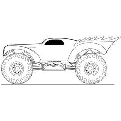 Coloring pages: Monster Truck - Free Printable Coloring Pages