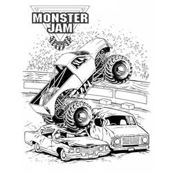 Coloring page: Monster Truck (Transportation) #141340 - Free Printable Coloring Pages
