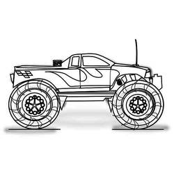 Coloring page: Monster Truck (Transportation) #141354 - Free Printable Coloring Pages