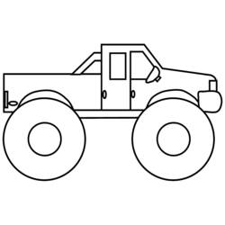Coloring page: Monster Truck (Transportation) #141384 - Free Printable Coloring Pages