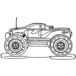 Coloring page: Monster Truck (Transportation) #141417 - Free Printable Coloring Pages