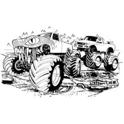 Coloring page: Monster Truck (Transportation) #141424 - Free Printable Coloring Pages