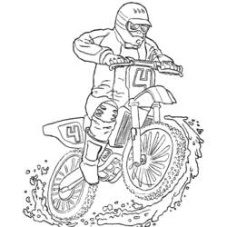 Coloring page: Motocross (Transportation) #136510 - Free Printable Coloring Pages