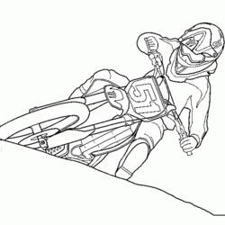 Coloring page: Motocross (Transportation) #136511 - Free Printable Coloring Pages