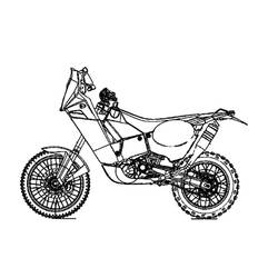 Coloring page: Motocross (Transportation) #136521 - Free Printable Coloring Pages
