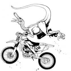 Coloring page: Motocross (Transportation) #136610 - Free Printable Coloring Pages