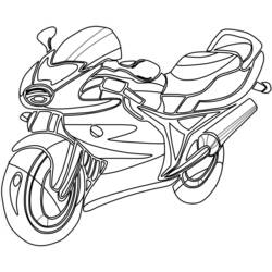 Coloring page: Motorcycle (Transportation) #136252 - Free Printable Coloring Pages