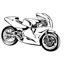 Coloring page: Motorcycle (Transportation) #136255 - Free Printable Coloring Pages
