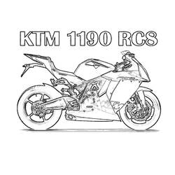 Coloring page: Motorcycle (Transportation) #136257 - Free Printable Coloring Pages