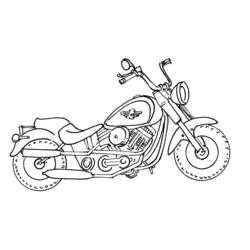 Coloring page: Motorcycle (Transportation) #136284 - Free Printable Coloring Pages