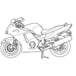 Coloring page: Motorcycle (Transportation) #136309 - Free Printable Coloring Pages