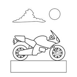 Coloring page: Motorcycle (Transportation) #136401 - Free Printable Coloring Pages