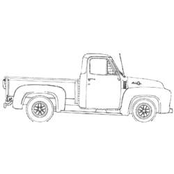 Coloring page: Pickup (Transportation) #144329 - Free Printable Coloring Pages