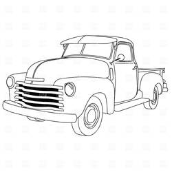 Coloring page: Pickup (Transportation) #144331 - Free Printable Coloring Pages
