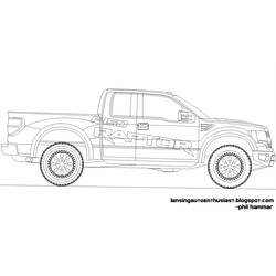 Coloring page: Pickup (Transportation) #144389 - Free Printable Coloring Pages