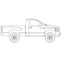 Coloring page: Pickup (Transportation) #144407 - Free Printable Coloring Pages
