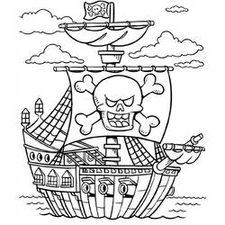 Coloring page: Pirate ship (Transportation) #138239 - Free Printable Coloring Pages