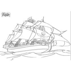 Coloring page: Pirate ship (Transportation) #138241 - Free Printable Coloring Pages