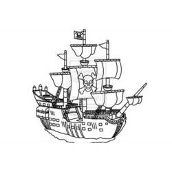 Coloring page: Pirate ship (Transportation) #138305 - Free Printable Coloring Pages
