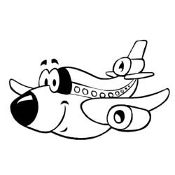 Coloring page: Plane (Transportation) #134849 - Free Printable Coloring Pages
