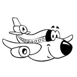 Coloring page: Plane (Transportation) #134943 - Free Printable Coloring Pages