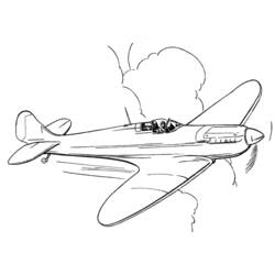 Coloring page: Plane (Transportation) #134990 - Free Printable Coloring Pages