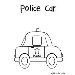 Coloring page: Police car (Transportation) #143027 - Free Printable Coloring Pages