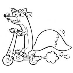 Coloring page: Push Scooter (Transportation) #139090 - Free Printable Coloring Pages