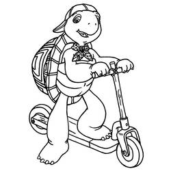Coloring page: Push Scooter (Transportation) #139093 - Free Printable Coloring Pages